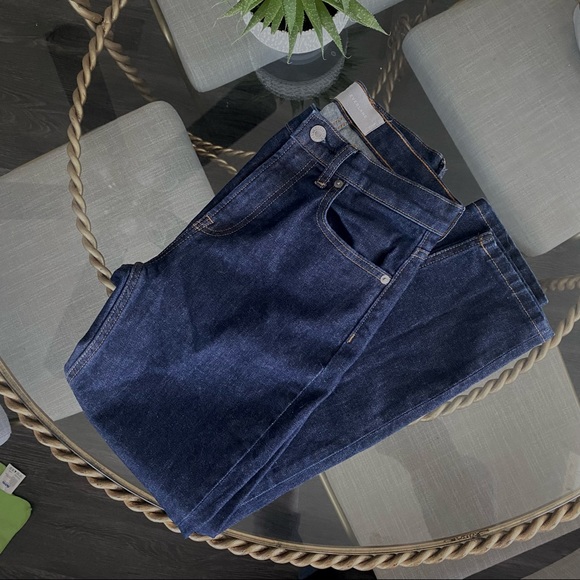 Everlane High Rise Skinny Ankle Jeans Dark Indigo - Picture 4 of 6